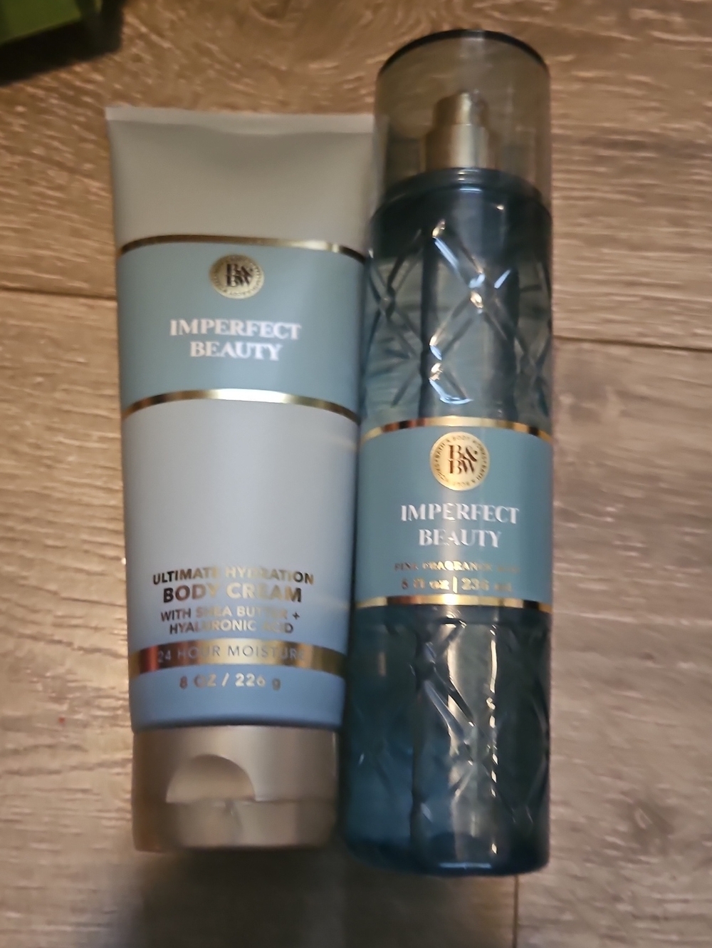 Bath & Body Works Imperfect Beauty Blue Body Cream & Fragrance Mist Set